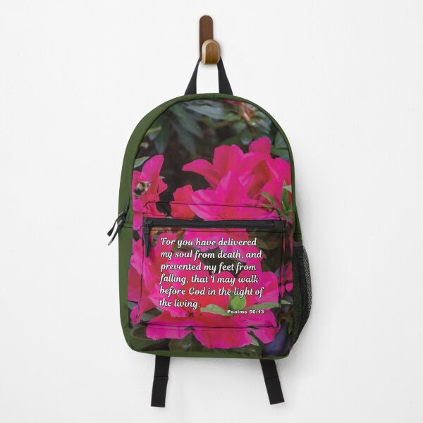 Item preview, For You Have Delivered - Psalms 56:13 - Bible Verse Azaleas Photograph Christian Art designed and sold by InsprtnlArtbyDP.