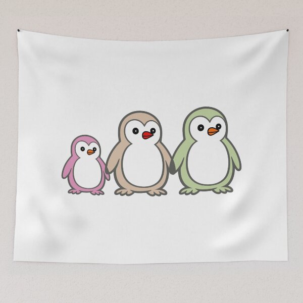 Item preview, Pippo – Little Family | The Four‑Penguin Character Set designed and sold by Pippo-Penguin.