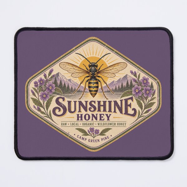 Item preview, Sunshine Honey – Camp Green Pine designed and sold by Pop Pantheon & Trim Team.