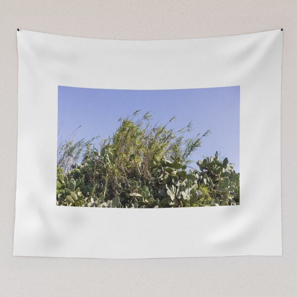 Item preview, Pampas Grass And Tall Reeds Against A Clear Blue Sky In Serene Natural Landscape designed and sold by Nmallia.