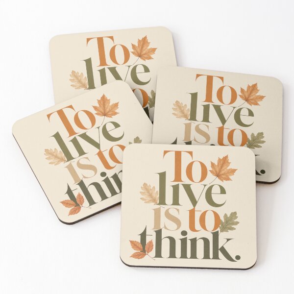 Item preview, Think to Live Life designed and sold by Quote Gallery.