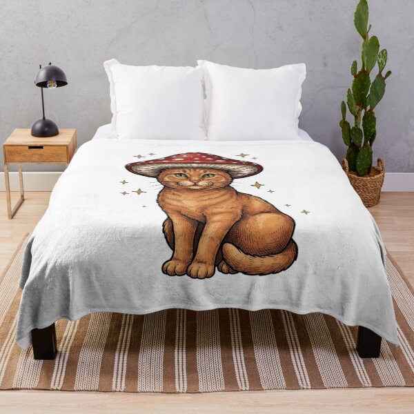 Item preview, Vintage Cat with Red Mushroom designed and sold by SOUFIANE1991.