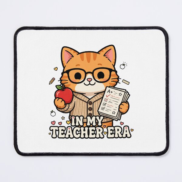Item preview, In My Teacher Era - Cute Cat Teacher Back To School designed and sold by FBA.