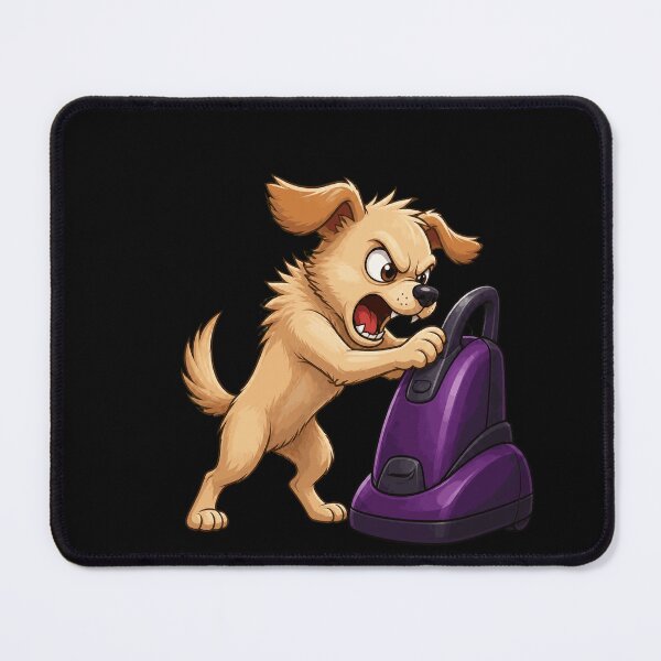 Item preview, Angry Dog Vacuum Cleaner Showdown Funny Design designed and sold by BoyleDesignShop.