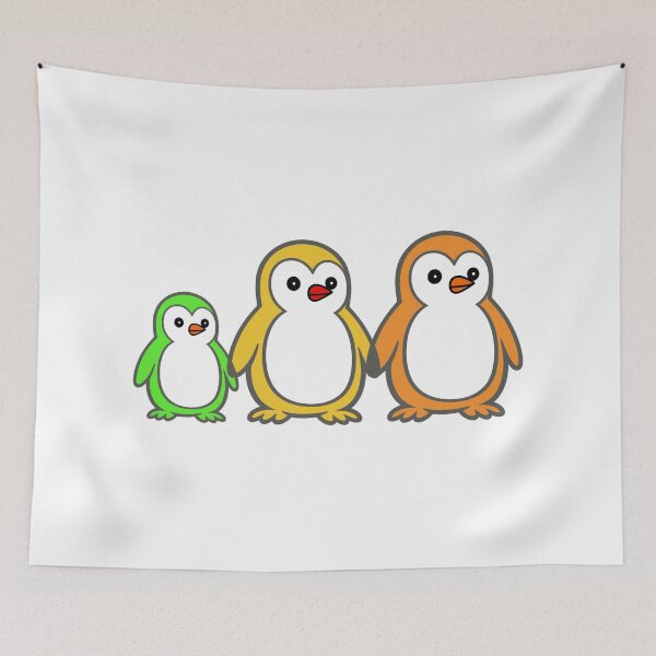 Item preview, Pippo – Little Family | The Four‑Penguin Character Set designed and sold by Pippo-Penguin.