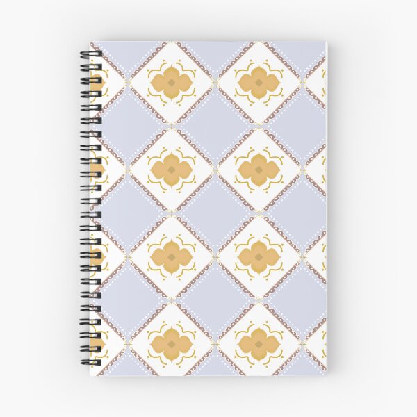 Item preview, ​Yellow Floral Diamond Geometric Pattern  designed and sold by SbRandomLab.
