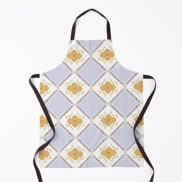 Item preview, Yellow Floral Diamond Geometric Pattern designed and sold by SbRandomLab.