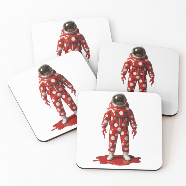 Item preview, Melting Polka Dot Astronaut Space Pop Art designed and sold by YourColorsWall.