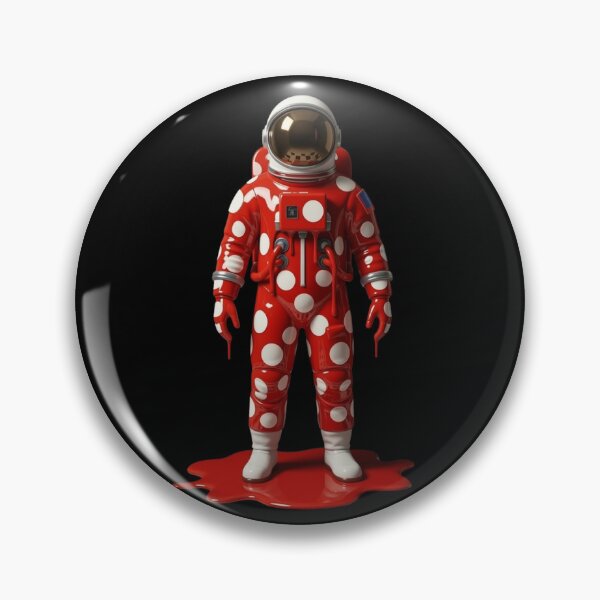 Item preview, Melting Polka Dot Astronaut Space Pop Art designed and sold by YourColorsWall.