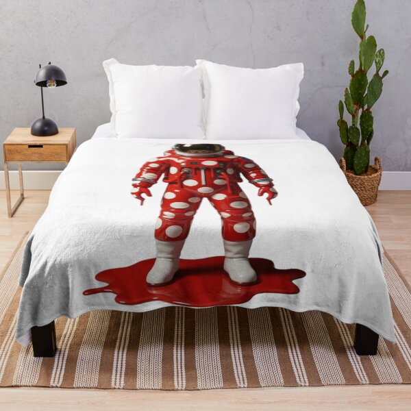 Item preview, Melting Polka Dot Astronaut Space Pop Art designed and sold by YourColorsWall.