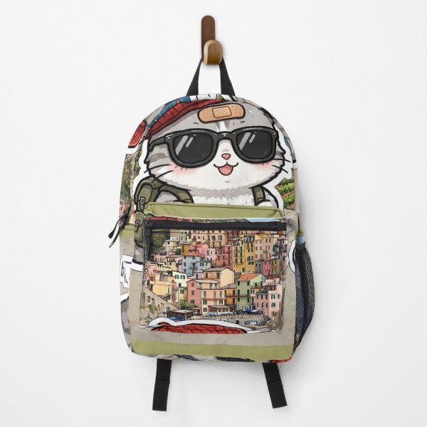 Item preview, Cinque Terre Adventure - Freda and Junior Italy Travel Cats designed and sold by MAISON SYLVIE.