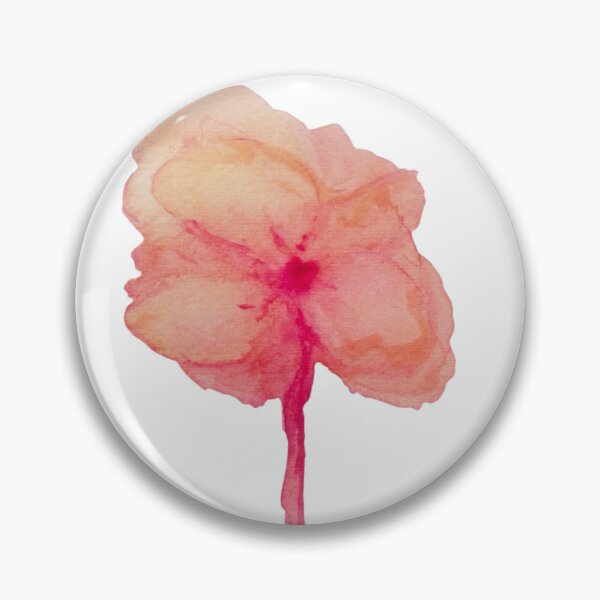 Item preview, Pink Watercolor Flower Wall Art – Soft Abstract Floral Botanical Painting designed and sold by SWSandraWechner.