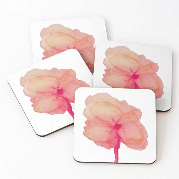 Item preview, Pink Watercolor Flower Wall Art – Soft Abstract Floral Botanical Painting designed and sold by SWSandraWechner.