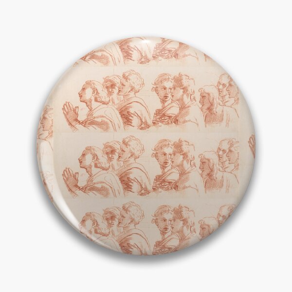 Item preview, Red Chalk Study of Heads in Profile designed and sold by artofuniverse.