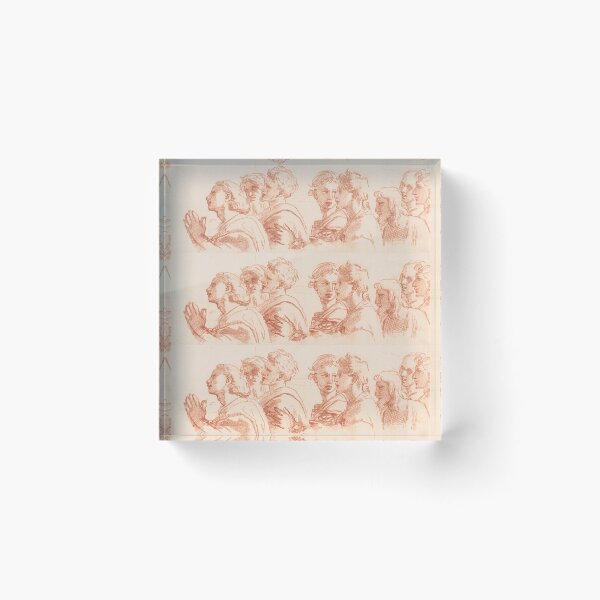 Item preview, Red Chalk Study of Heads in Profile designed and sold by artofuniverse.