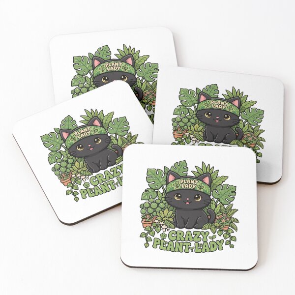Item preview, Crazy Plant Lady - Cute Black Cat Houseplants Monstera designed and sold by FBA.