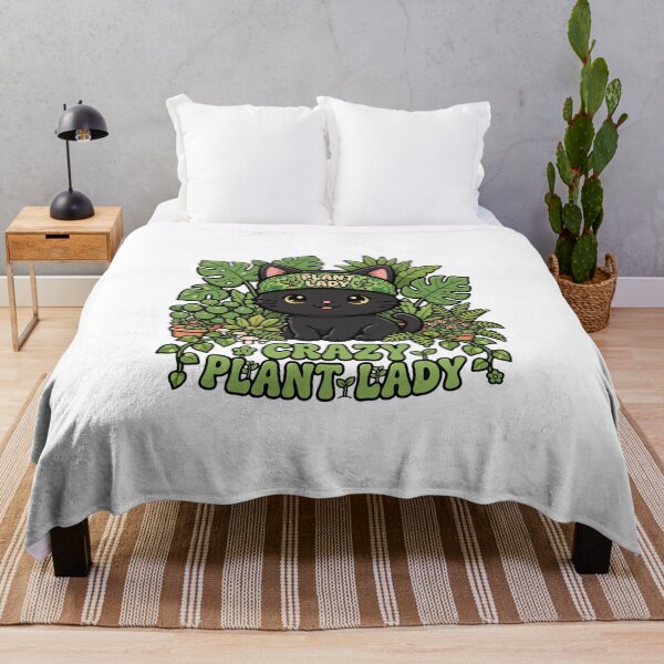 Item preview, Crazy Plant Lady - Cute Black Cat Houseplants Monstera designed and sold by FBA.