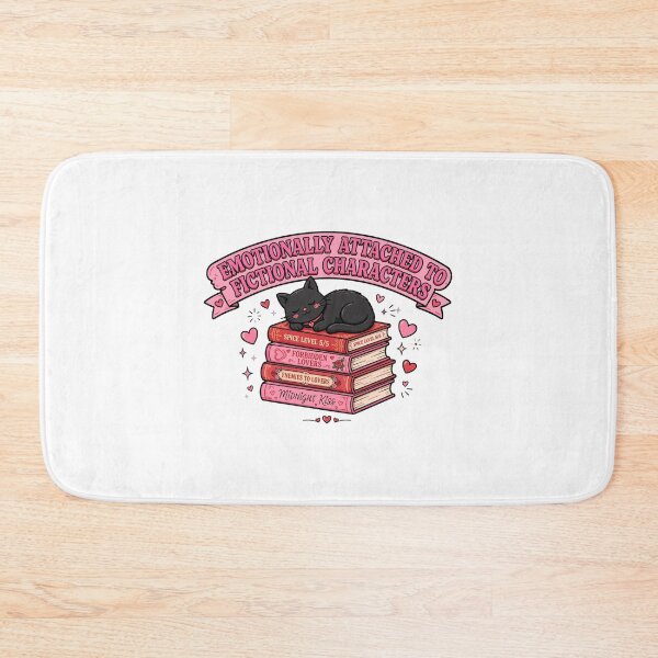 Item preview, Emotionally Attached To Fictional Characters - Funny Bookish Romance Reader designed and sold by FBA.