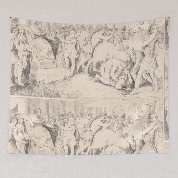 Item preview, Ancient Sacrifice Ritual Classical Scene designed and sold by artofuniverse.