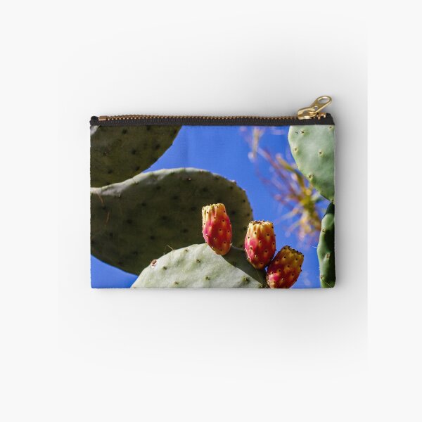 Item preview, Prickly Pear Cactus With Ripe Fruit Against Clear Blue Sky In Sunny Desert Landscape designed and sold by Nmallia.