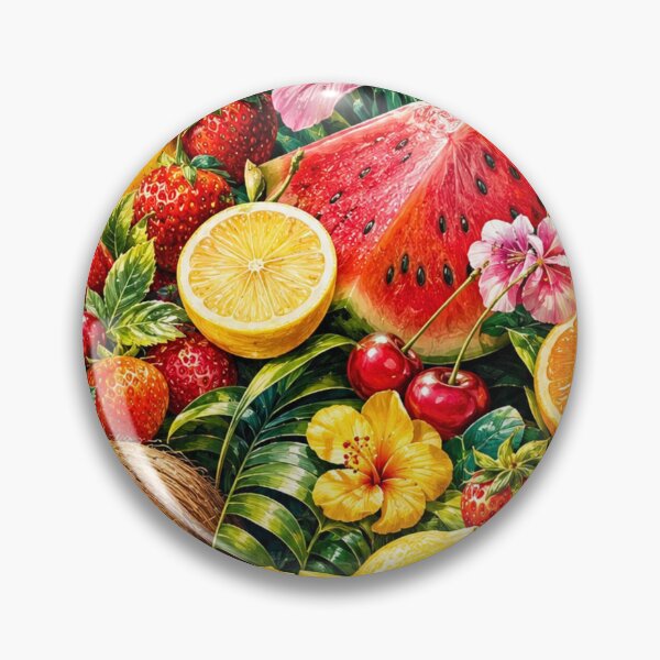 Item preview, Tropical Fruit Garden designed and sold by Gold&pixels.