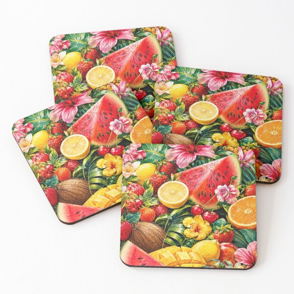 Item preview, Tropical Fruit Garden designed and sold by Gold&pixels.