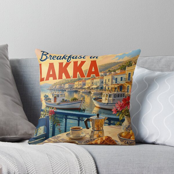 Item preview, Lakka Greece at Breakfast - Scenic Travel Destinations designed and sold by LSVart.