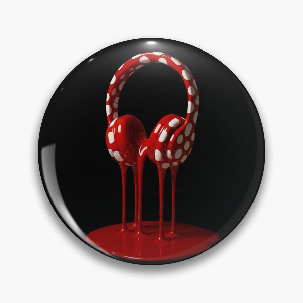 Item preview, Melting Polka Dot Headphones Music Pop Art designed and sold by YourColorsWall.