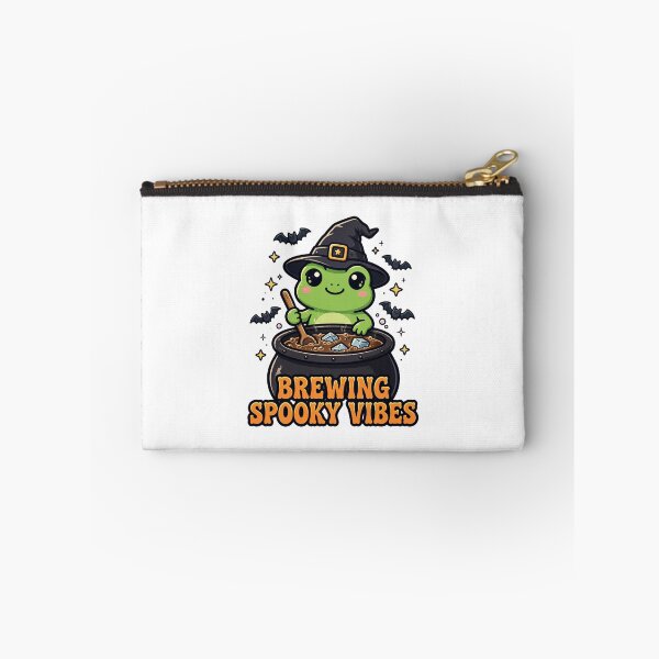 Item preview, Brewing Spooky Vibes - Cute Witch Frog Iced Coffee Cauldron Halloween designed and sold by FBA.