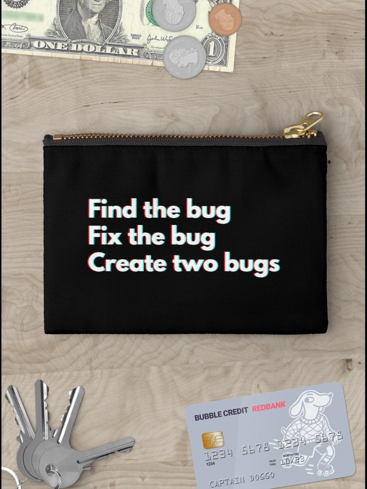 Thumbnail 3 of 4, Zipper Pouch, Programmers And Developers Funny Coding designed and sold by CuteLovelyDesigns.