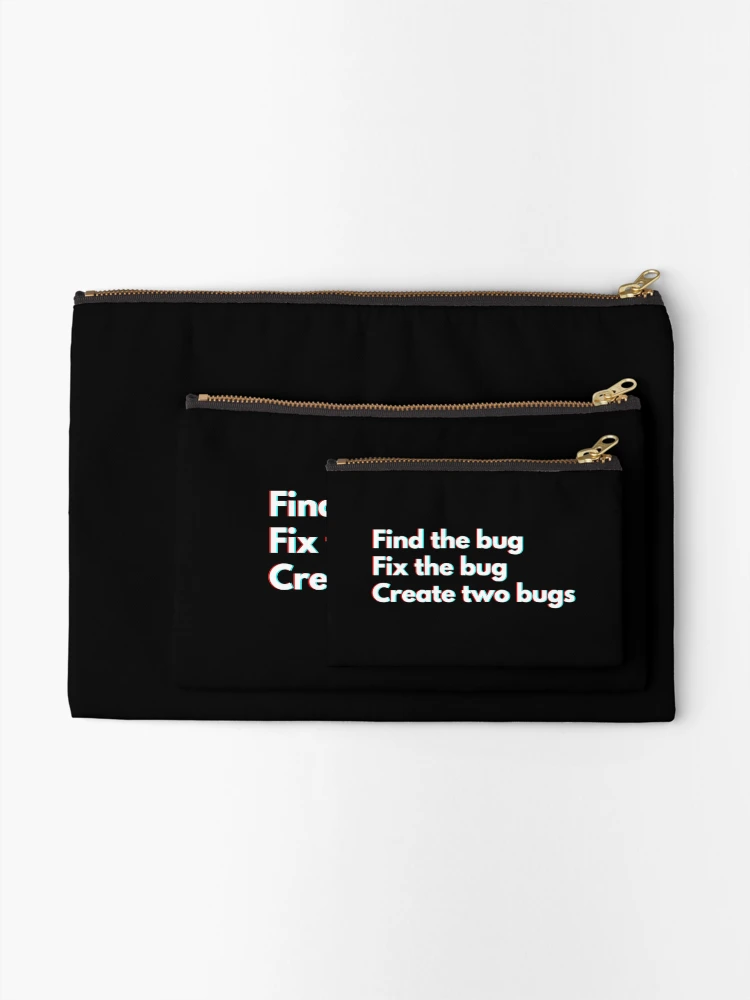 Thumbnail 2 of 4, Zipper Pouch, Programmers And Developers Funny Coding designed and sold by CuteLovelyDesigns.