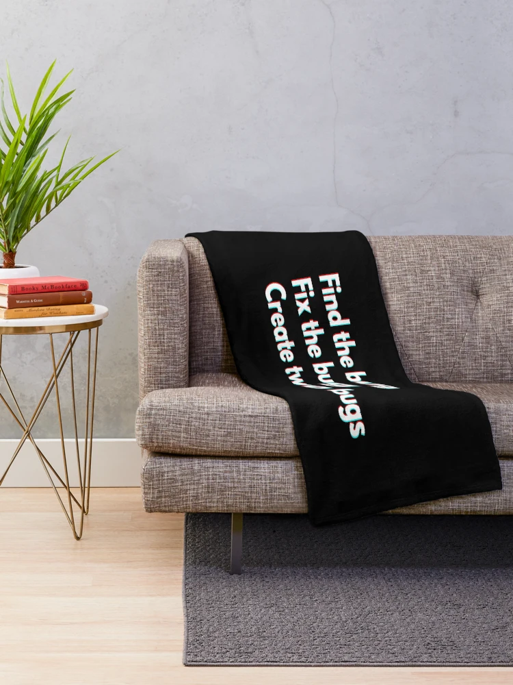 Thumbnail 2 of 6, Throw Blanket, Programmers And Developers Funny Coding designed and sold by CuteLovelyDesigns.