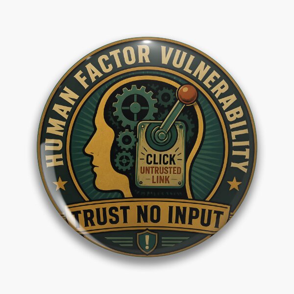 Item preview, Trust No Input Human Factor Cyber Security Awareness designed and sold by ThirdShiftLab.