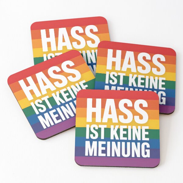 Item preview, Hass ist keine Meinung - Linke Antifa Sticker designed and sold by LoFizzy.