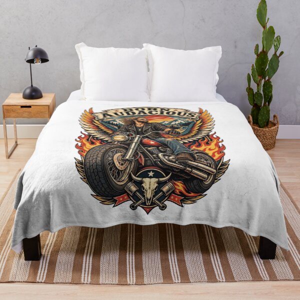 Item preview, Retro Motorcycle Wings & Flames designed and sold by urbinet.