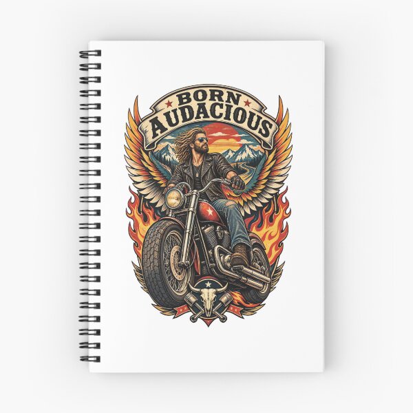 Item preview, Retro Motorcycle Wings & Flames designed and sold by urbinet.