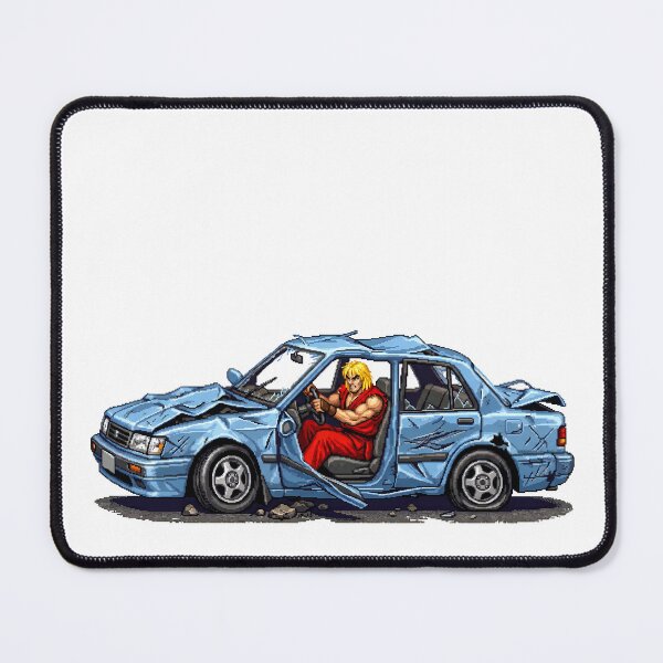 Item preview, Retro Fighter Driving The Bonus Stage Car - Vintage Fighting Game designed and sold by TontikDesign.