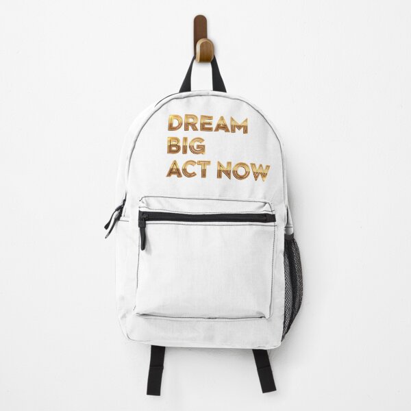 Item preview, Dream Big Act Now - Gold Motivational Entrepreneur Quote Art designed and sold by Dzblack.