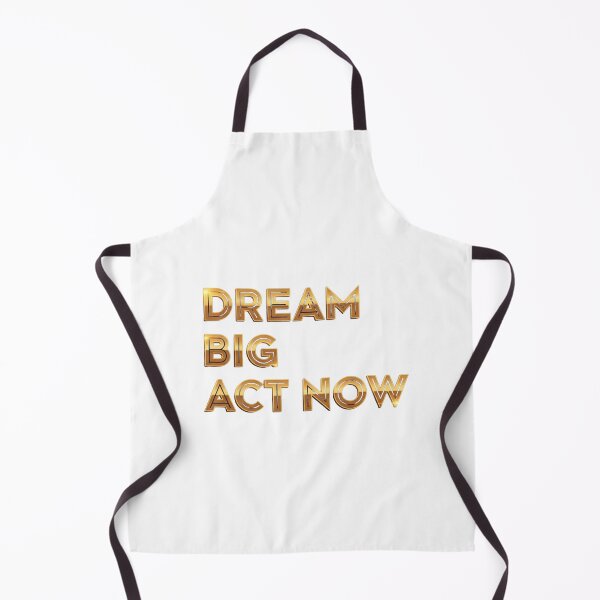 Item preview, Dream Big Act Now - Gold Motivational Entrepreneur Quote Art designed and sold by Dzblack.