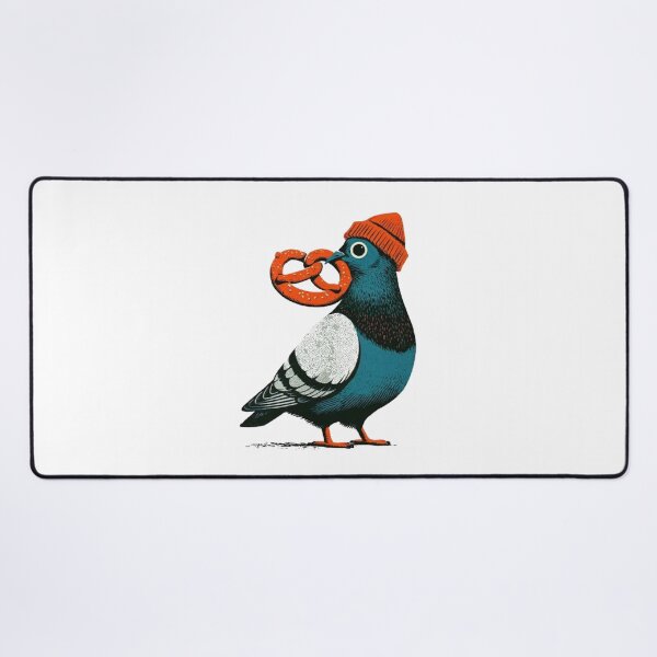 Item preview, NYC Pigeon – Funny New York City Bird with Pretzel designed and sold by Gbriel3.