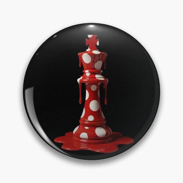 Item preview, Melting Polka Dot Chess King Strategy Pop Art designed and sold by YourColorsWall.