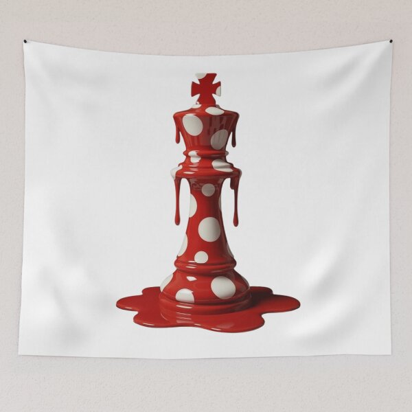 Item preview, Melting Polka Dot Chess King Strategy Pop Art designed and sold by YourColorsWall.