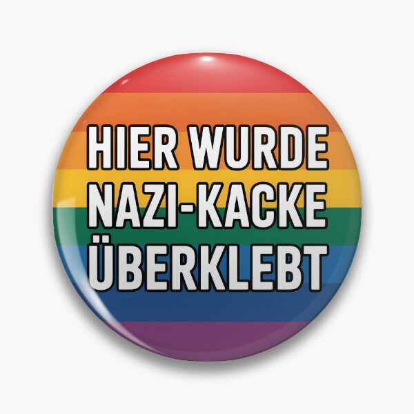 Item preview, Hier wurde Nazi kacke überklebt - Linke Antifa Sticker designed and sold by LoFizzy.
