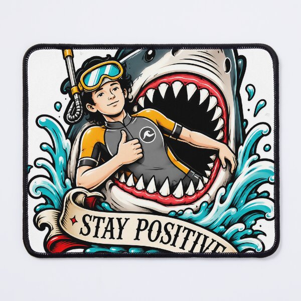 Item preview, Stay Positive Sticker "Art By Dangus Graphics" designed and sold by DangusGraphics.