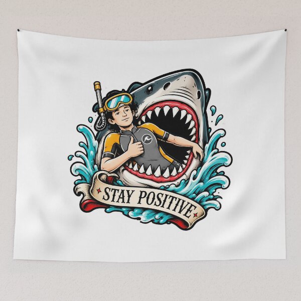 Item preview, Stay Positive Sticker "Art By Dangus Graphics"   designed and sold by DangusGraphics.