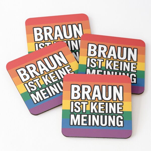 Item preview, Braun ist keine Meinung - Linke Antifa Sticker designed and sold by LoFizzy.