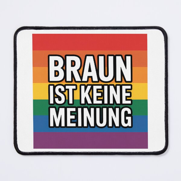 Item preview, Braun ist keine Meinung - Linke Antifa Sticker designed and sold by LoFizzy.