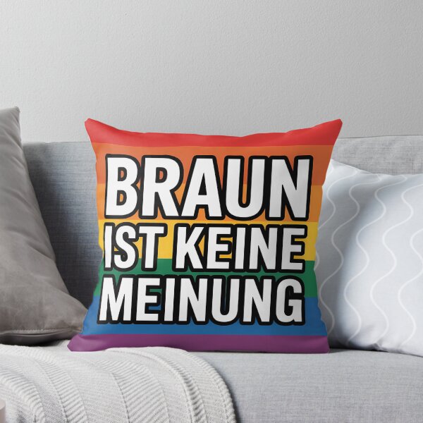Item preview, Braun ist keine Meinung - Linke Antifa Sticker designed and sold by LoFizzy.