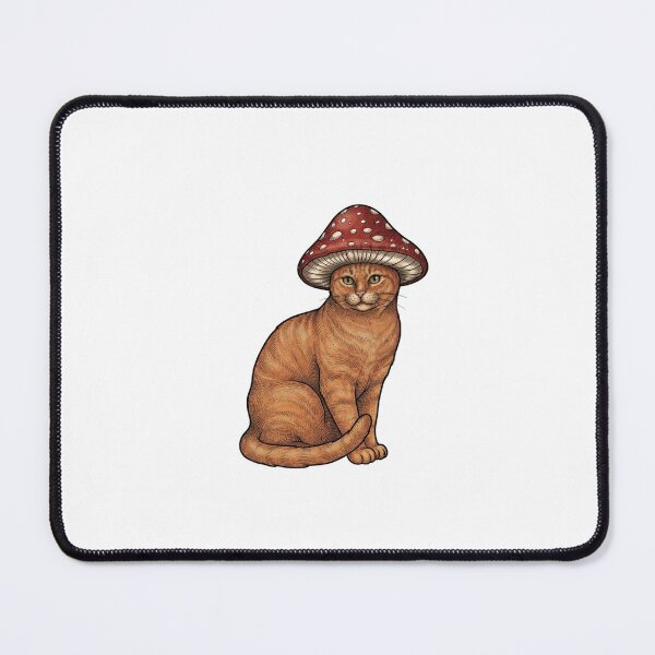 Item preview, Vintage Cat with Red Mushroom designed and sold by SOUFIANE1991.
