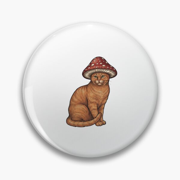 Item preview, Vintage Cat with Red Mushroom  designed and sold by SOUFIANE1991.